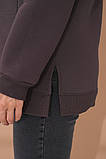Туніка для вагітних та годуючих тепла з начісом сіро-коричневого кольору, фото 8