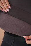 Туніка для вагітних та годуючих тепла з начісом сіро-коричневого кольору, фото 10