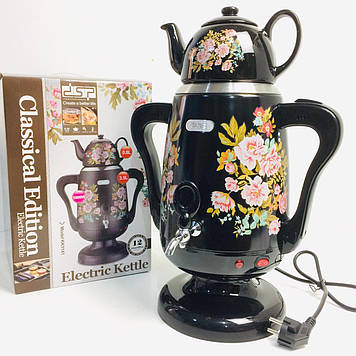 Керамічний електричний самовар Dsp KK 1141 3.5 л Чорний
