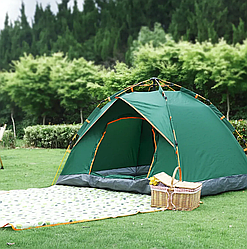 Намет туристичний автоматичний 4-місний 200х200х135 см, намет-автомат