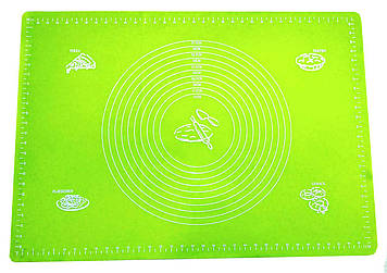 Силіконовий килимок Ytech 50 х 70 см салатовий для розкачування тіста