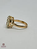 Золота Каблучка зі вставкою цирконій, фото 3