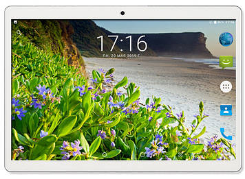 Планшет — телефон Hoozo X1001 Full HD 32 Gb LTE Silver + Чохол-книжка + Карта пам'яті 64GB