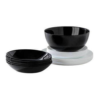 Сервіз столовий Luminarc Diwali BLACK WHITE 19 предметів 4360P LUM