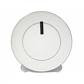 Тарілка порцелянова 25,5 см кругла Interos "10" Снігова Королева 228826-А