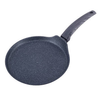 Сковорода для млинців 24 см Black marble Kamille KM-4126