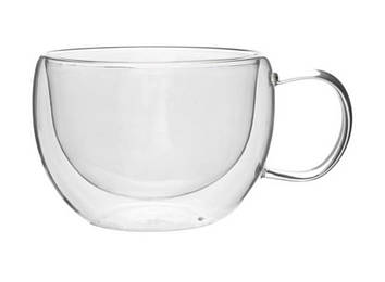 Набір чашок Ardesto з подвійними стінками 300 мл h — 7,5 см 2 шт. боросилікатне скло — 20 до + 150 °C AR2630GH