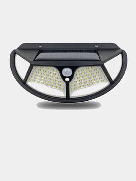 Вуличний ліхтар Solar сонячний SH-122 з датчиком руху Чорний