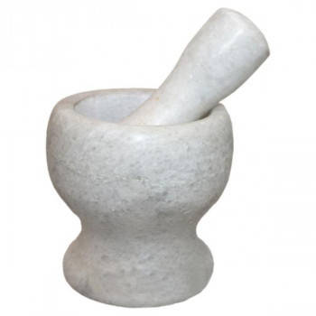 Ступка з пестиком біла 10 х 10,5 см Empire 2142