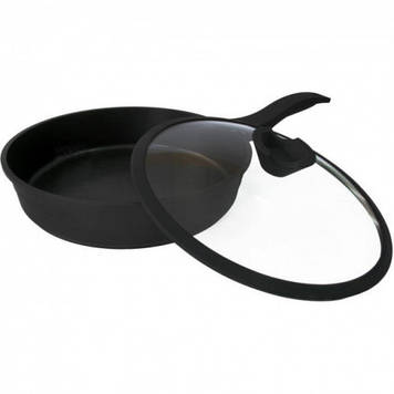Сковорода алюмінієва з антипригарним покриттям d-24 см Lessner Black Pro New 88374-24