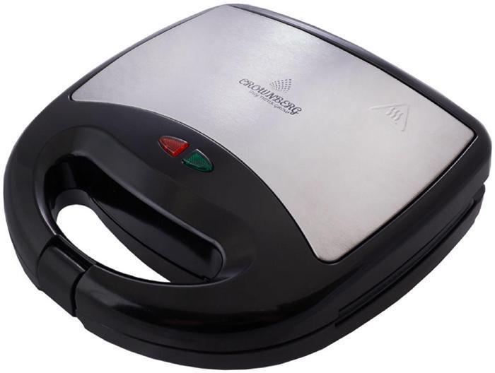 Мультимейкер 4 В 1 Crownberg Cb 1076 800 Вт Гриль Сендвічниця Вафельниця Горішниця, фото 1