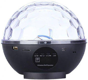 Диско шар акумуляторний із радіо та блютузом RJL-512 Чорний