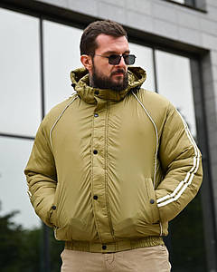 Зимова чоловіча куртка Line олива ПП8092