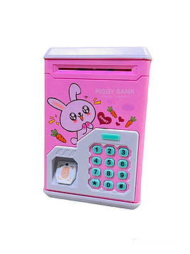 Скарбничка Музична "Заяц", рожевий EL 510-15