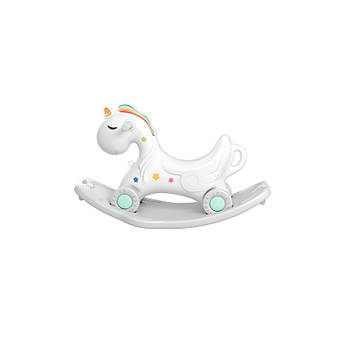Дитяча конячка-каталка BabyPlayPen Унісекс Музична 1348446616 Білий