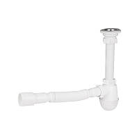 Сифон для раковини Lidz (WHI) LU06 колбовий (вихід 50 мм)