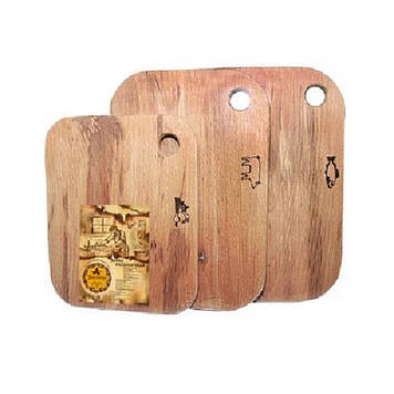 Набір обробних дощок 3 шт. овочі, риба, м'ясо, риба S&T 8912