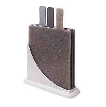 Набір дощок обробних Алеана 3 шт. із підставкою Сірий 169079