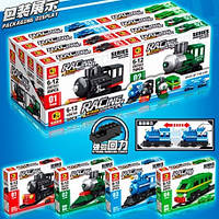 Конструктор SW CD8194 "Паровоз" 4 різновиди 79+ деталей, за 1 шт.