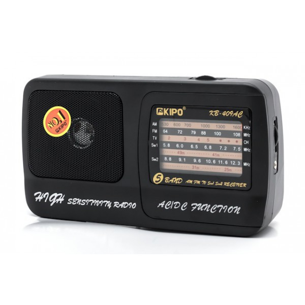 Портативний радіоприймач KIPO KB-409AC, фото 1