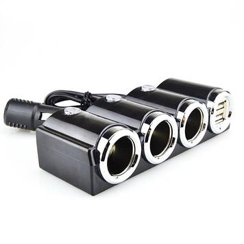 Автомобільний перехідник для прикурювача Olesson 1503 Black