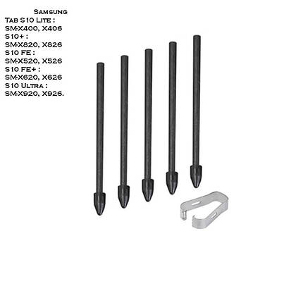 Наконечник SK для стилуса Samsung Tab S10 S11 FE Ultra Plus Lite (5 шт.) Black, фото 2