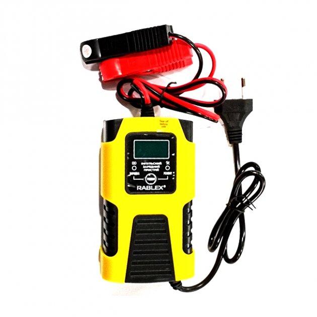 Автоматичний зарядний пристрій для акумуляторів Rablex RB-600 6V-12V 2 Ah 30 W, фото 1