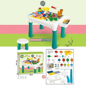 Дитячий ігровий стіл зі стільцем конструктор 124 деталей 6787-119