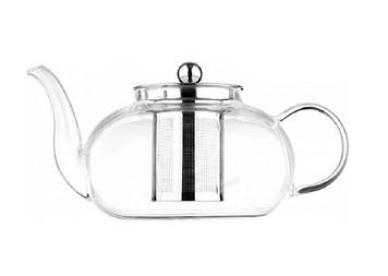 Заварювальний чайник Ardesto Gemini 1000 мл боросилікатне скло неіржавка сталь AR1910GM