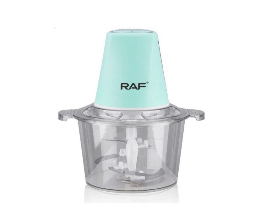 Кухонний подрібнювач чопер RAF R-7011 2L 600 Вт Бірюзовий, фото 1