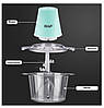Кухонний подрібнювач чопер RAF R-7011 2L 600 Вт Бірюзовий, фото 7