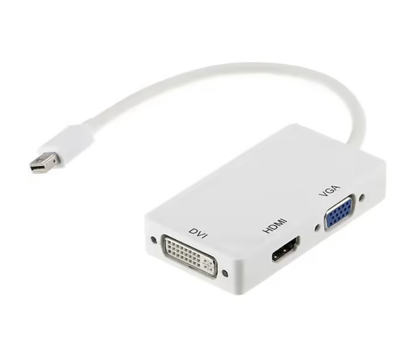 Конвертер перехідник Mini DisplayPort на HDMI/DVI/VGA 34113, фото 1