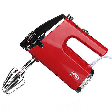 Міксер ручний кухонний A-PLUS 1553 200 Вт 5 швидкостей 4 насадки