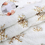 Декоративний різдвяний килимок під ялинку "Золоті Сніжинки" Ø 78 см, фото 6