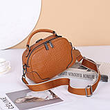 Сумка Italian Bags Міледі 24x9x17 см Коричневий (id_1123), фото 2