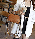 Сумка Italian Bags Міледі 24x9x17 см Коричневий (id_1123), фото 4