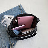 Сумка Italian Bags Hardi black 30х25х15 см Чорний, фото 3