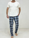 Домашні штани чоловічі Triko Клітка 58-60 Різнокольоровий (64371880-4), фото 3