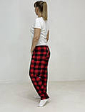 Домашні штани жіночі Triko 52-54 Чорно-червоний (83717824-2), фото 2