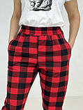 Домашні штани жіночі Triko 52-54 Чорно-червоний (83717824-2), фото 4