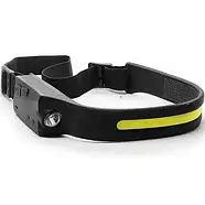 Ліхтарик налобний Bailong BL-G28 XPE+COB з акумулятором і USB зарядкою, фото 2