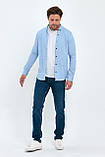 Джинсова сорочка Trend Collection 18306-3 Блакитний S (55685), фото 3