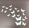Наліпка на стіну акрилові дзеркальний Метелики-S сріблясті, 25 шт товщина 2 мм(260х340), фото 8