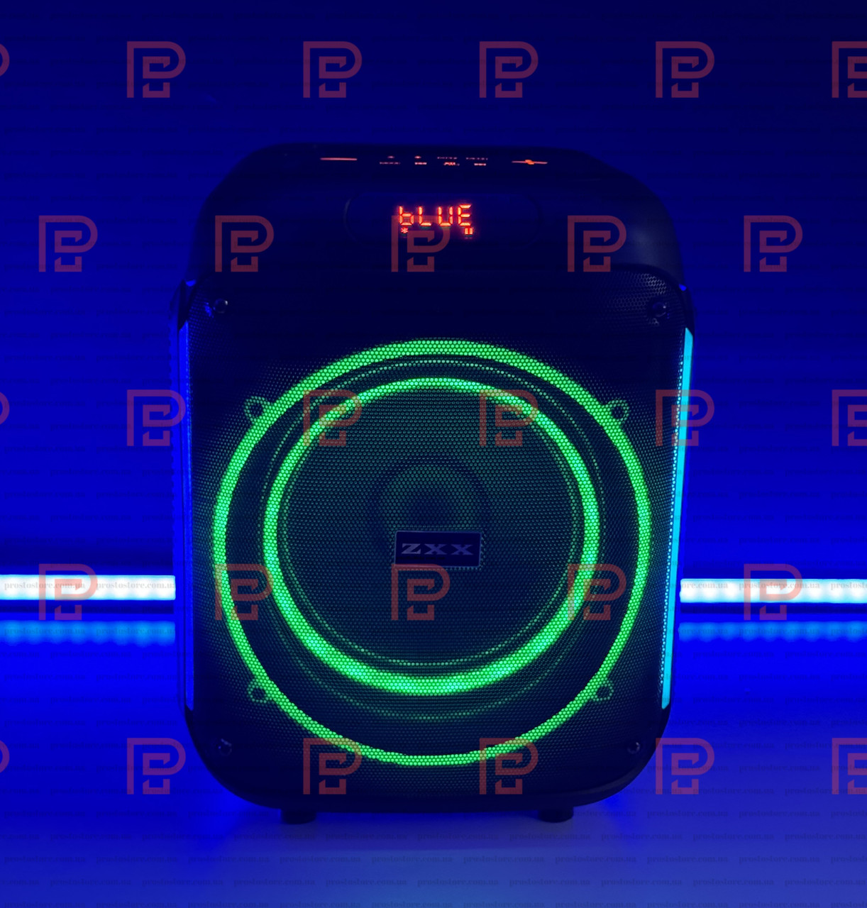 Портативна колонка 800Вт 1×8" — акустична система з Bluetooth, TWS, FM, USB, TF, LED і мікрофоном, фото 1