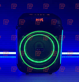 Портативна колонка 800Вт 1×8" — акустична система з Bluetooth, TWS, FM, USB, TF, LED і мікрофоном