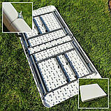 Складний стіл 122х61х74см (2 рівня регулювання висоти) SW-00001606, фото 8