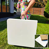 Складний стіл 122х61х74см (2 рівня регулювання висоти) SW-00001606, фото 9