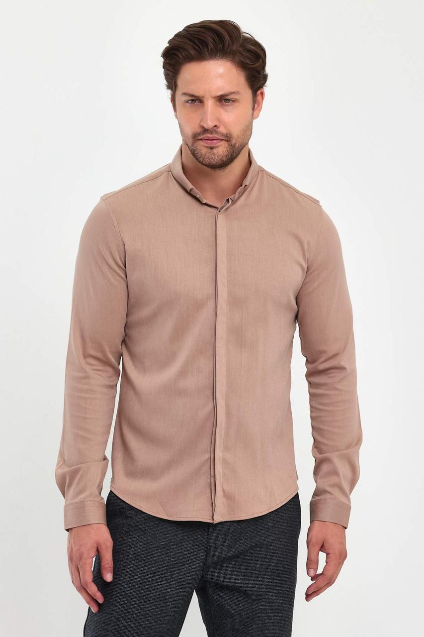 Сорочка Trend Collection 10766-5 Бежевий S (42799), фото 1