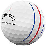 М'ячі для гольфу Callaway Chrome Tour Triple Diamond Track 2025 12 шт, білі, фото 2