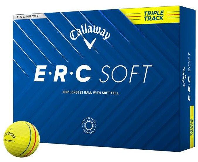 М'ячі для гольфу Callaway ERC Soft 2025 12 шт, жовті, фото 1